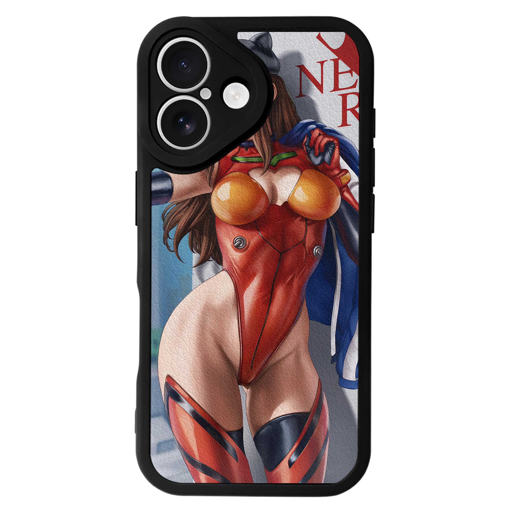 （画像用） EVA 新世紀エヴァンゲリオン 【iPhone 16シリーズ対応】シリコンスマホケース（レザー調） 材質：シリコン
